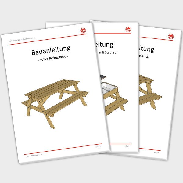 Picknicktisch Bundle (Bauanleitung)