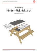 Picknicktisch Sparset (Bauanleitung)