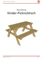Picknicktisch Sparset (Bauanleitung)