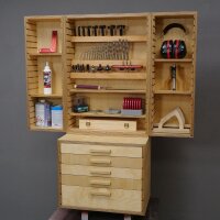 Bohrer-, Fräser- und Werkzeugschrank (Bauanleitung)