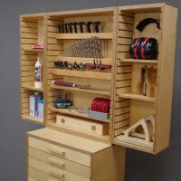 Bohrer-, Fräser- und Werkzeugschrank (Bauanleitung)