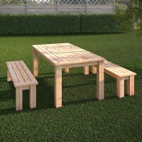 Gartentisch mit Bank (Bauanleitung)