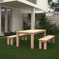 Gartentisch mit Bank (Bauanleitung)