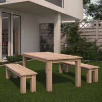 Gartentisch mit Bank (Bauanleitung)