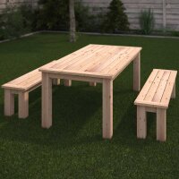 Gartentisch mit Bank (Bauanleitung)