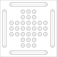 Solitaire Spiel (Schablonen)
