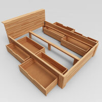 Massivholzbett (Bauanleitung)